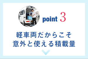 point03 軽車両だからこそ意外と使える積載量